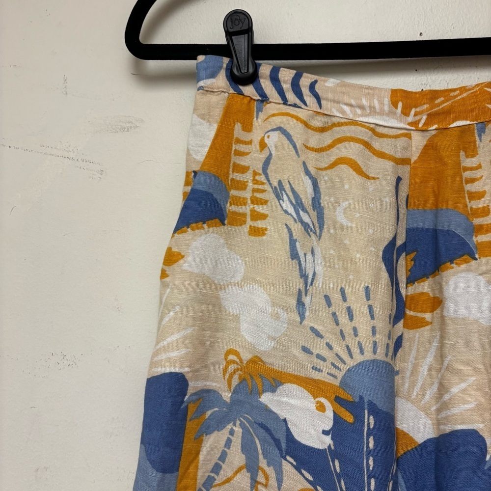 Midnight Sky Celestial Tropical Printed Wide Pants - Picture 3 of 11
